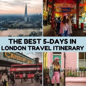 london travel itinerary