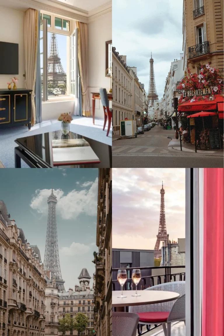 paris hotels with eiffel tower view